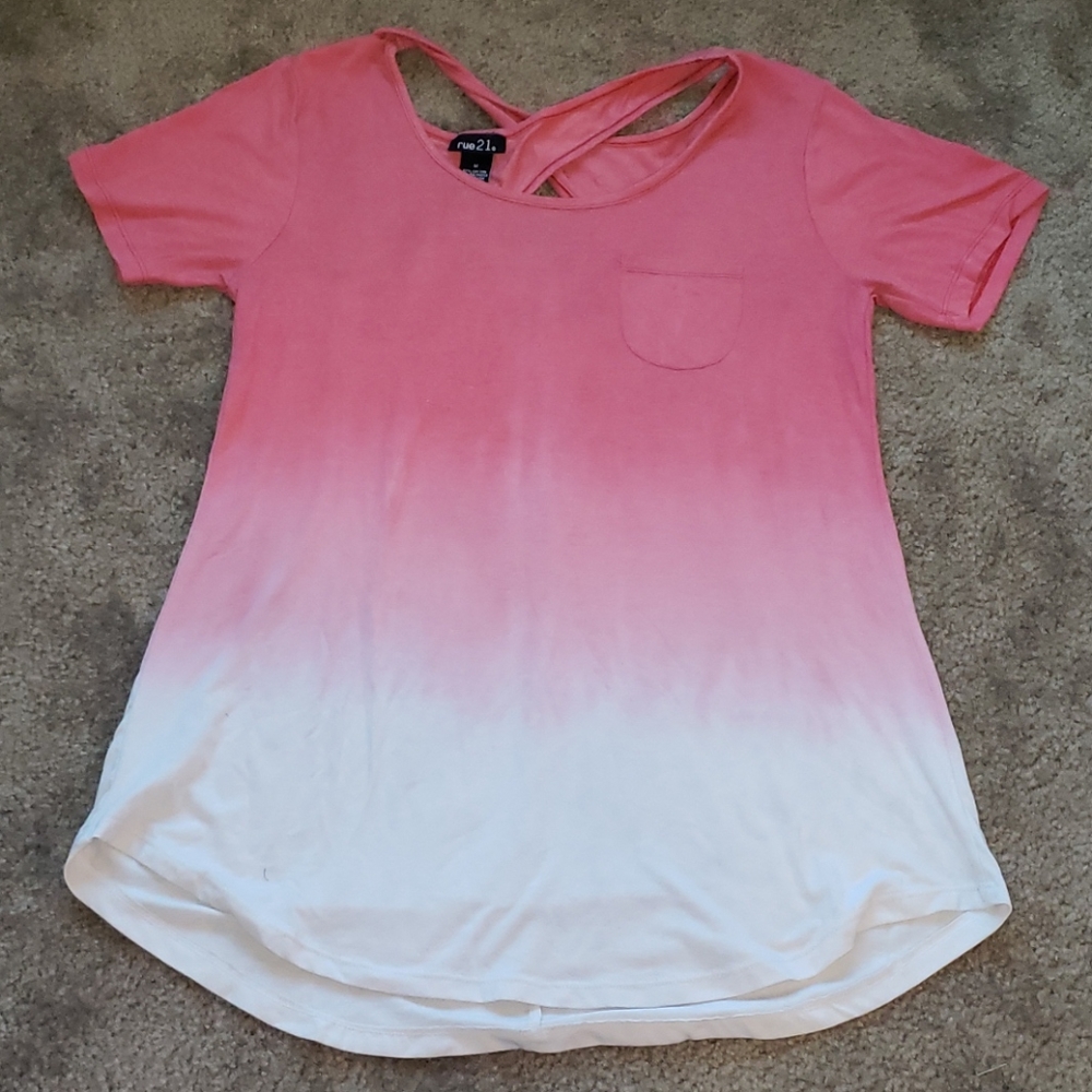 Ombre pink shirt